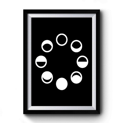 Moon Phase Moon Cycle Hipster Astrology Premium Poster
