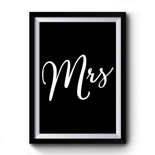 Mrs Mr Gift Hubby Wifey Gift Premium Poster