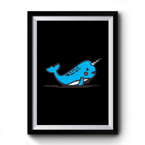 Narwhal Cute Whale Unicorn Of The Sea Premium Poster