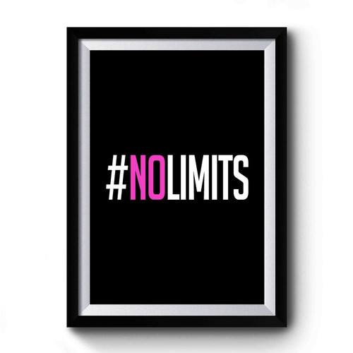 No Limits Fitness Fun Gym Burnout Lightweight Burnout Premium Poster