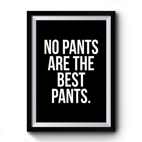 No Pants Are The Best Pants American Sexy Premium Poster
