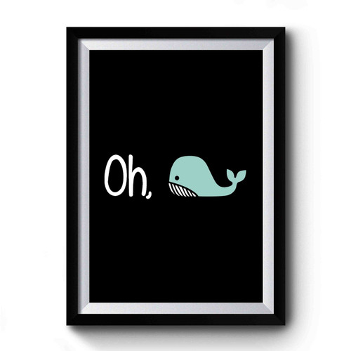 Oh, Whale Ocean Mermaid Hipster Premium Poster