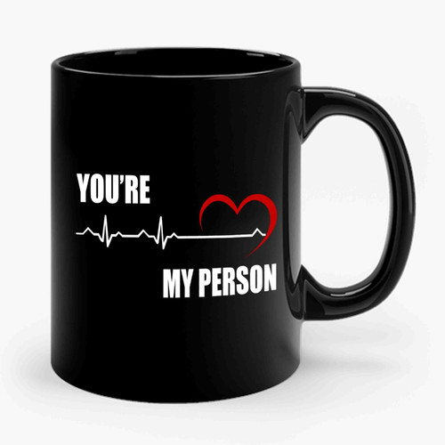 You're My Person Heartbeat Grey's Anatomy Ceramic Mug