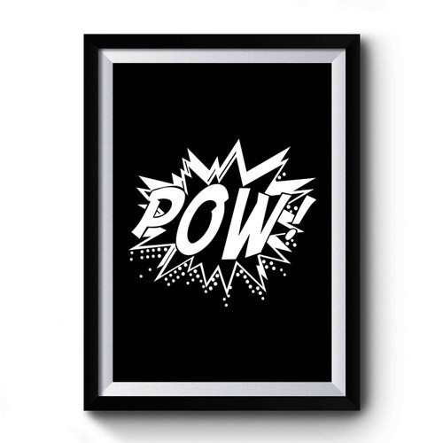 Pow Comic Book Superhero Premium Poster