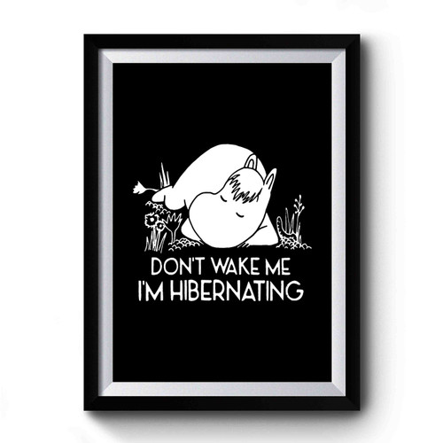 Retro Cartoon Anime 'don't Wake Me I'm Hibernating' Inspired Christmas Present Premium Poster