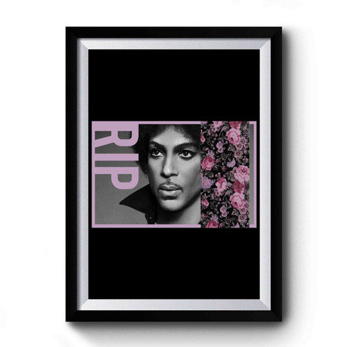 Rose Floral RIP Prince Purple Rain Premium Poster