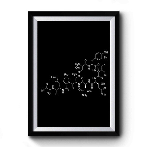 Science Chemisrty Oxytocin Molecule Premium Poster