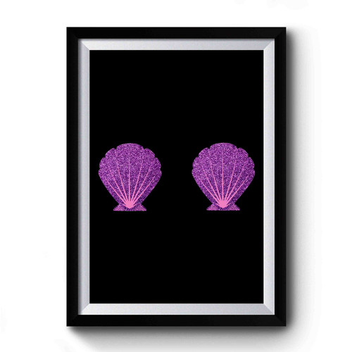 Seashell Mermaid Premium Poster
