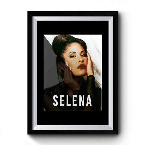 Selena Quintanilla Anything For Selena Reina De La Cumbia Geometric Line Premium Poster