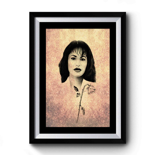 Selena Quintanilla Anything For Selena Reina De La Cumbia Old Vintage Premium Poster