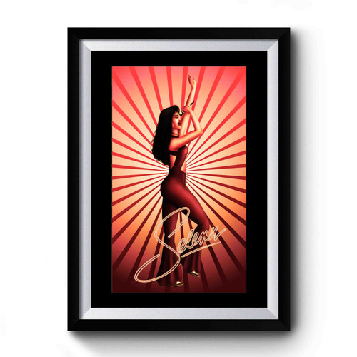 Selena Quintanilla Anything For Selena Reina De La Cumbia Painting Singer Premium Poster