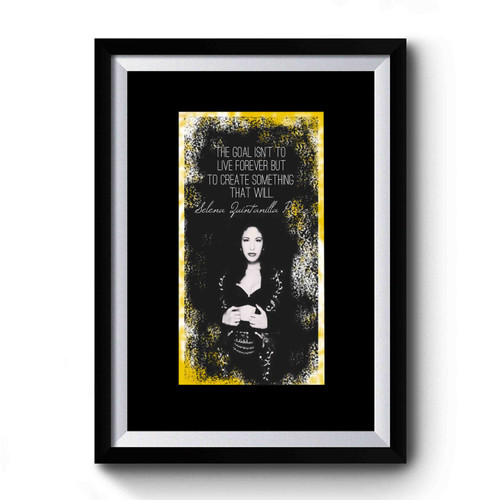 Selena Quintanilla Anything For Selena Reina De La Cumbia Singer Full Premium Poster