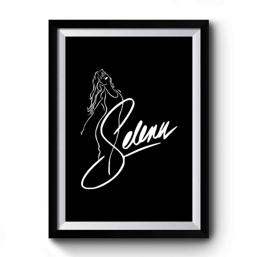 Selena Quintanilla Anything For Selena Reina De La Cumbia Singer Graphic Brand Name Premium Poster