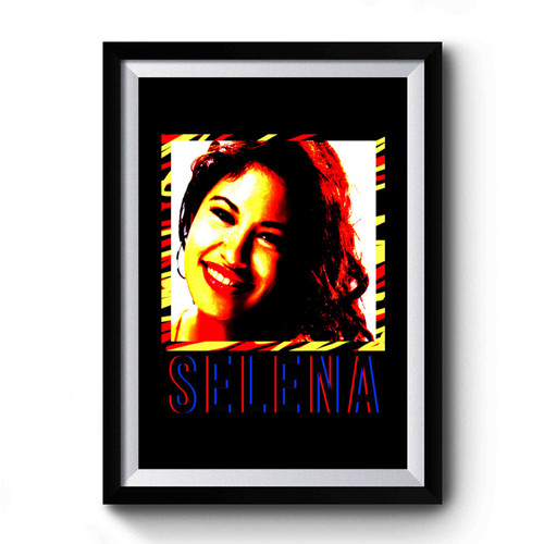 Selena Quintanilla Anything For Selena Reina De La Cumbia Vintage old Style Premium Poster