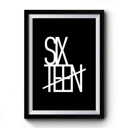 Six Year Birthday Sixteen Premium Poster