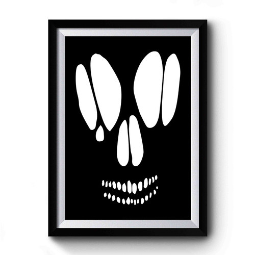 Skull Goth Skull Inspired Cut Out Printed Premium Poster