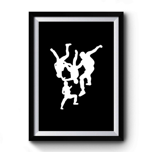 Skydiving 4way Free Fly Premium Poster