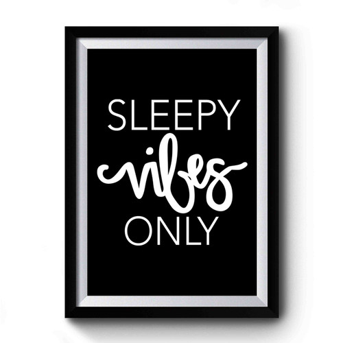 Sleepy Vibes Only Newborn Photography Premium Poster