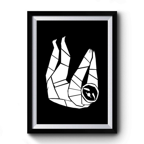 Sloth Geometric Style Premium Poster