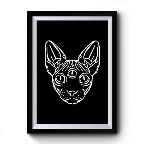 Sphynx With Third Eye All Seeing Eye Premium Poster