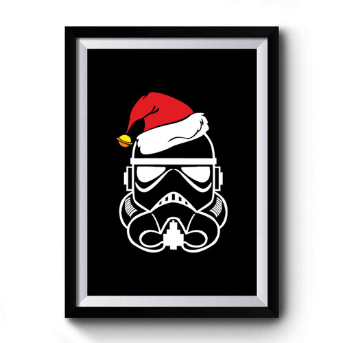 Storm Trooper Santa Funny Dad Holiday Father Christmas Star Wars Premium Poster