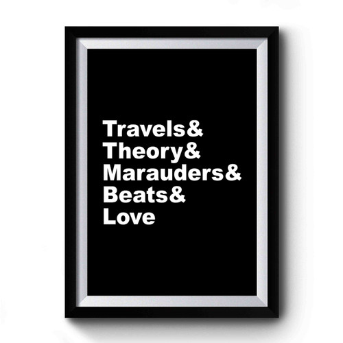 Travels Theory Marauders Beats Love A Tribe Called Quest Albums Hip Hop Dj Premium Poster