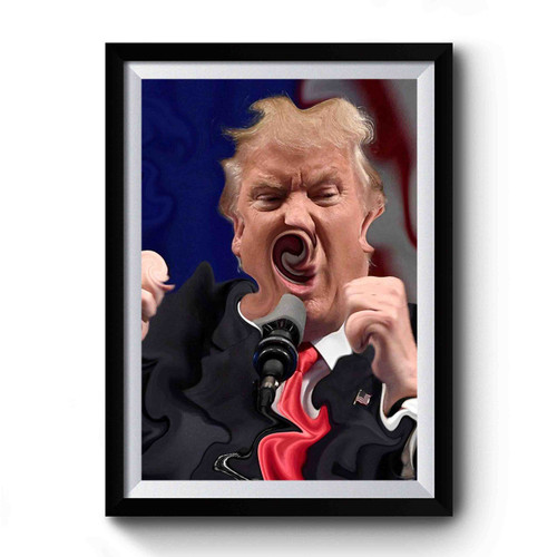 Trump Marble Anti Donald Trump Fuck Donald Trump Premium Poster