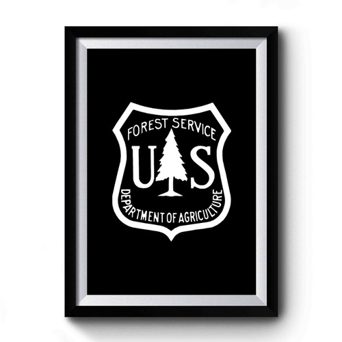 United States Forest Service Logo Us Department Of Agriculture Us Government Vintage Premium Poster