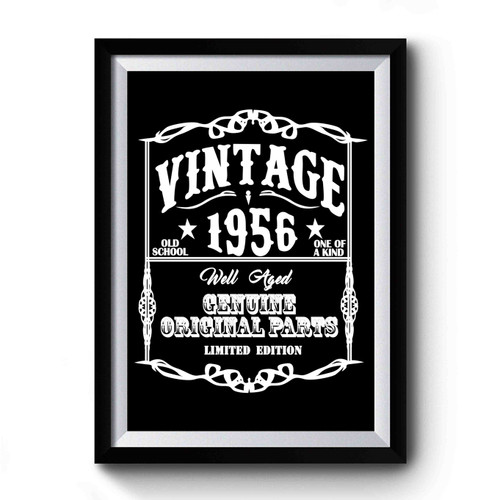 Vintage 1956 Aged To Perfection Premium Poster