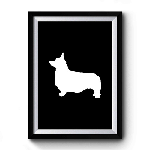 Welsh Corgi Silhouette Animal Pet Dog Premium Poster