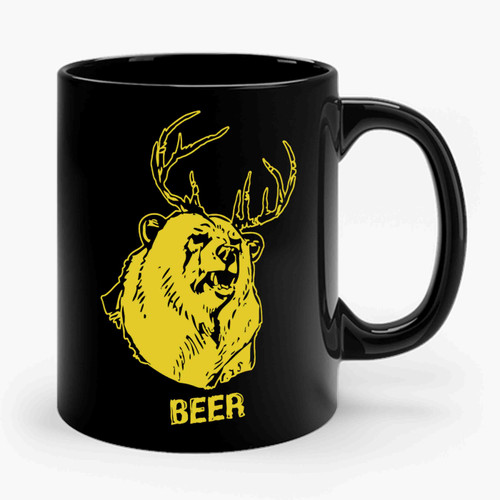 Beer Deer Funny Ceramic Mug