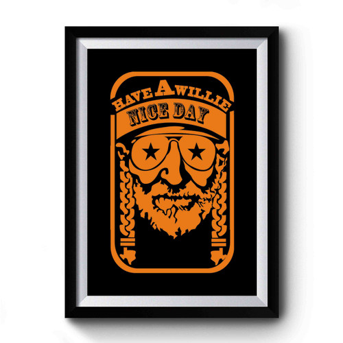 Willie Nelson Country Outlaw 2 Premium Poster