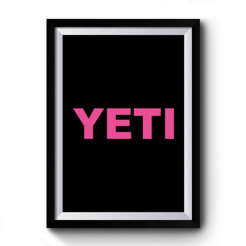 Yeti Script Text Premium Poster