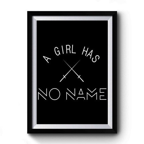 A Girl Has No Name Design Art Simple Premium Poster