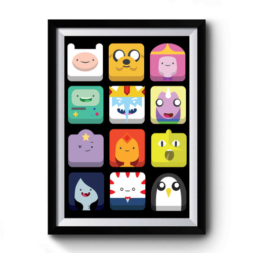 Adventure Time Design Art Simple Premium Poster
