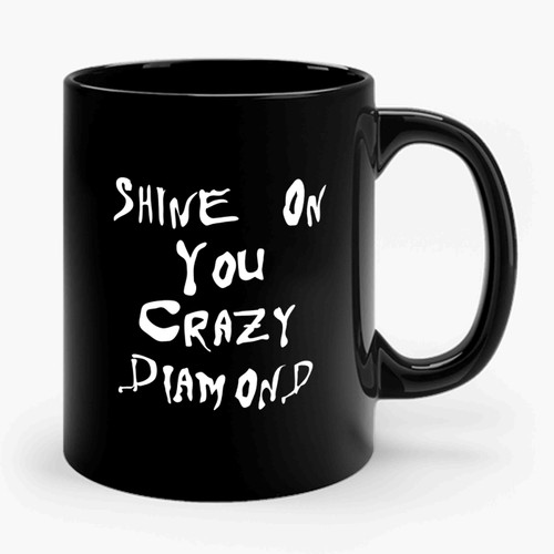 Pink Floyd Shine On You Crazy Diamond Song Lyrics Retro Ceramic Mug