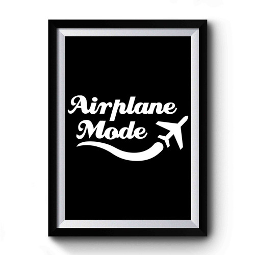 Airplane Mode Vintage Art Simple Premium Poster