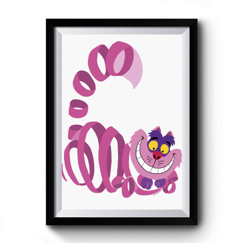 Alice In Wonderland Cheshire Cat Retro Premium Poster