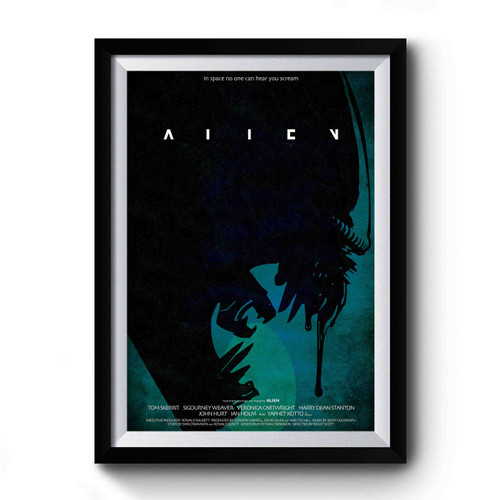 Alien Movie Design Art Simple Premium Poster