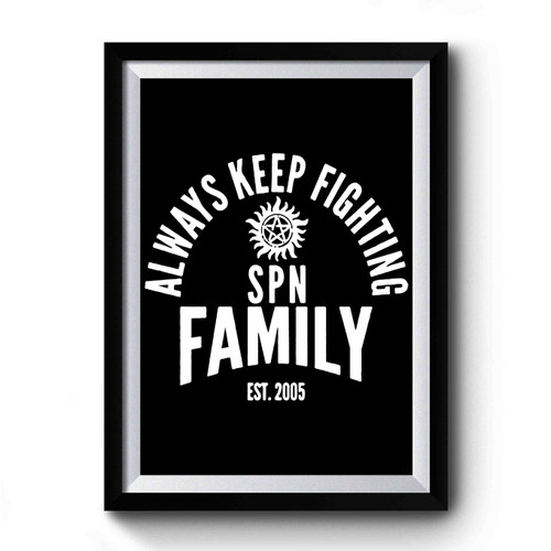 Always Keep Fighting Art Retro Premium Poster