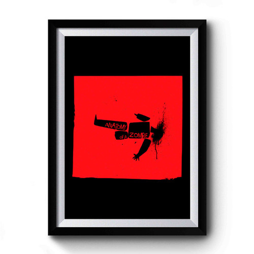 Anatomy Of A Zombie Retro Premium Poster Anatomy Of A Zombie Retro Premium Poster