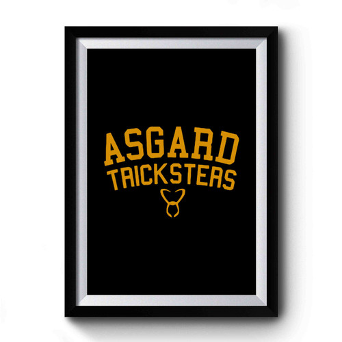 Asgard Tricksters Loki Thor Art Retro Premium Poster