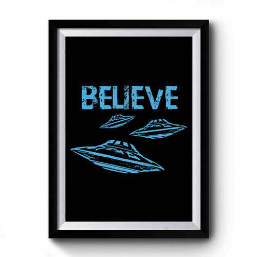 Believe Retro Premium Poster