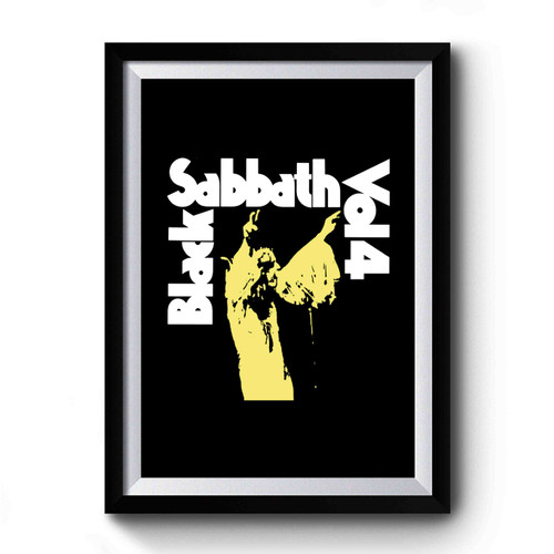 Black Sabbath Vol 4 Ozzy Osbourne Ronnie James Dio Heavy Metal Design Funny Premium Poster
