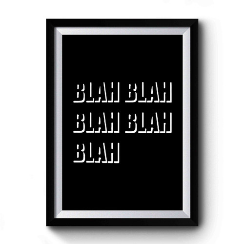Blah Blah Blah Retro Premium Poster