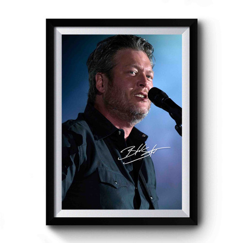Blake Shelton Retro Vintage Premium Poster