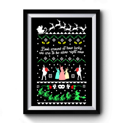 Broadway Musicals Ugly Christmas Art Retro Premium Poster