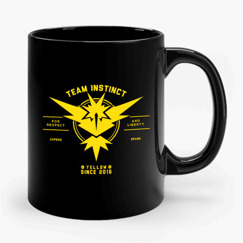 Pokemon Go Team Instinct For Respect and Liberty Ceramic Mug