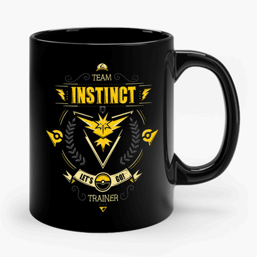 Pokemon Go Team Instinct Yellow Let's Go Trainer Ceramic Mug