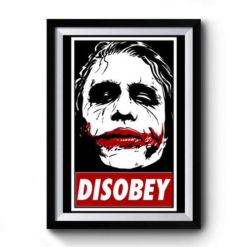 Chaos And Disobey Art Simple Funny Premium Poster
